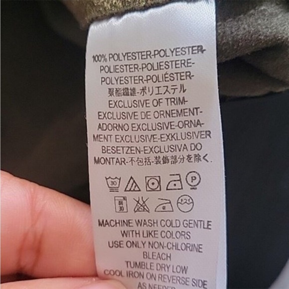 Free People BRUSHED METALLIC BRONZE GOLD SILVER WIDE LEG Track Pants Wide M L - Picture 6 of 16